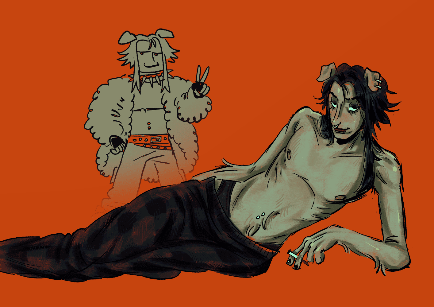 an artfight attack featuring dorian